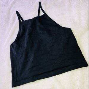 Black string crop top❤️